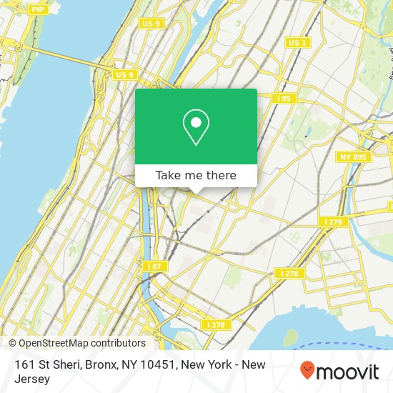 161 St Sheri, Bronx, NY 10451 map