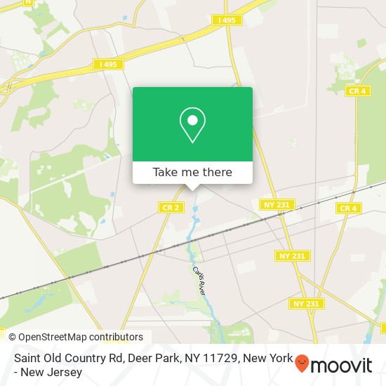 Mapa de Saint Old Country Rd, Deer Park, NY 11729