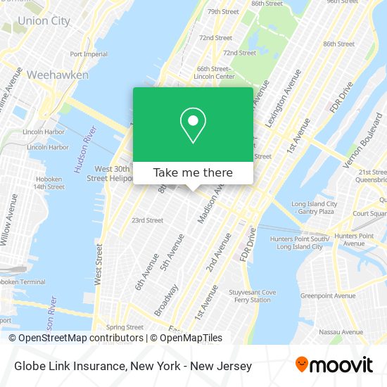 Mapa de Globe Link Insurance