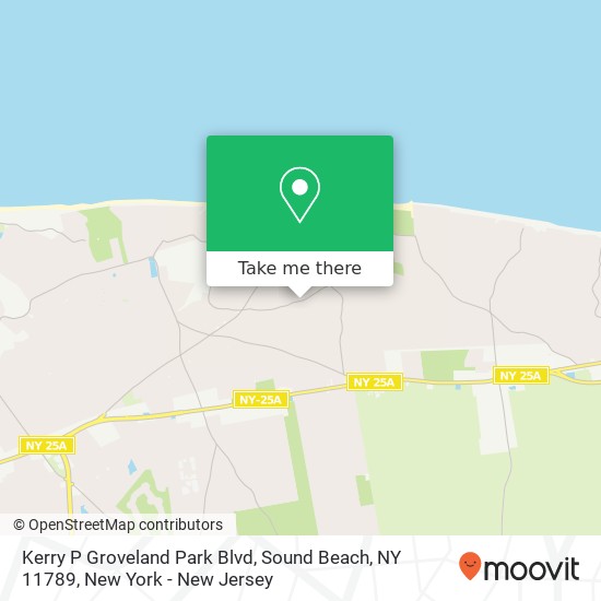 Kerry P Groveland Park Blvd, Sound Beach, NY 11789 map