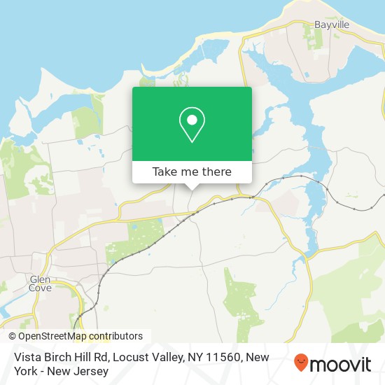 Mapa de Vista Birch Hill Rd, Locust Valley, NY 11560