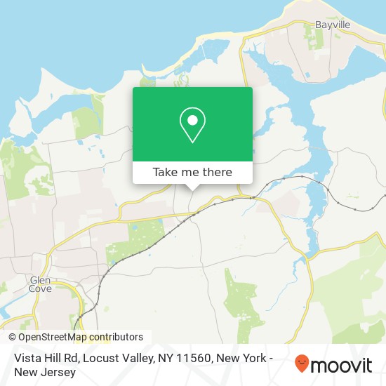 Mapa de Vista Hill Rd, Locust Valley, NY 11560