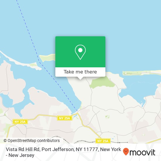 Mapa de Vista Rd Hill Rd, Port Jefferson, NY 11777