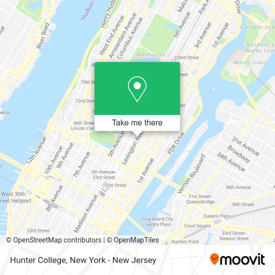 Hunter College map