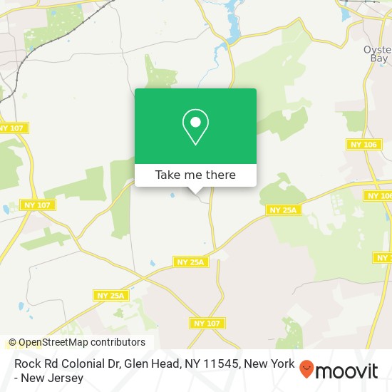 Mapa de Rock Rd Colonial Dr, Glen Head, NY 11545