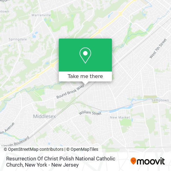 Resurrection Of Christ Polish National Catholic Church map