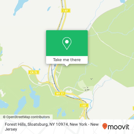 Forest Hills, Sloatsburg, NY 10974 map