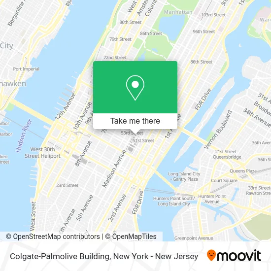 Colgate-Palmolive Building map