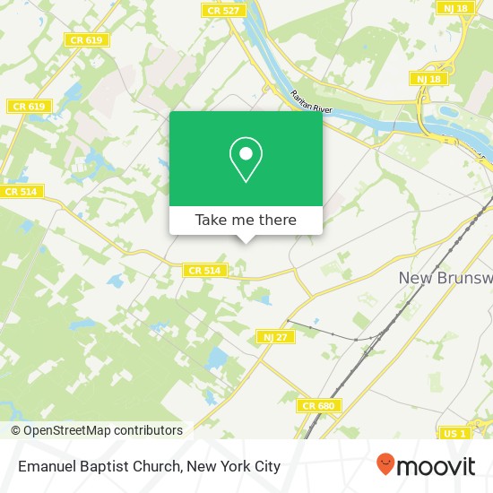 Emanuel Baptist Church map