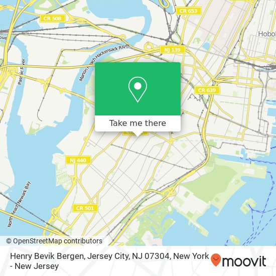 Henry Bevik Bergen, Jersey City, NJ 07304 map