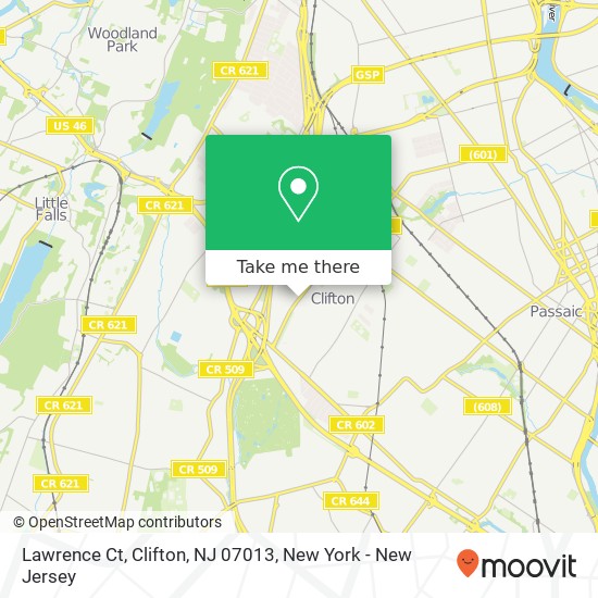 Lawrence Ct, Clifton, NJ 07013 map