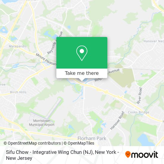 Mapa de Sifu Chow - Integrative Wing Chun (NJ)