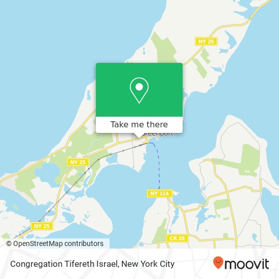 Congregation Tifereth Israel map