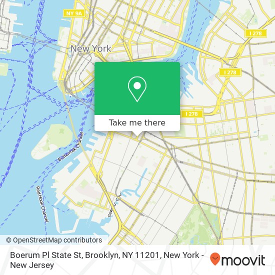 Mapa de Boerum Pl State St, Brooklyn, NY 11201
