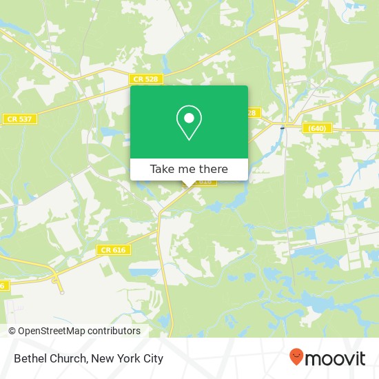 Mapa de Bethel Church