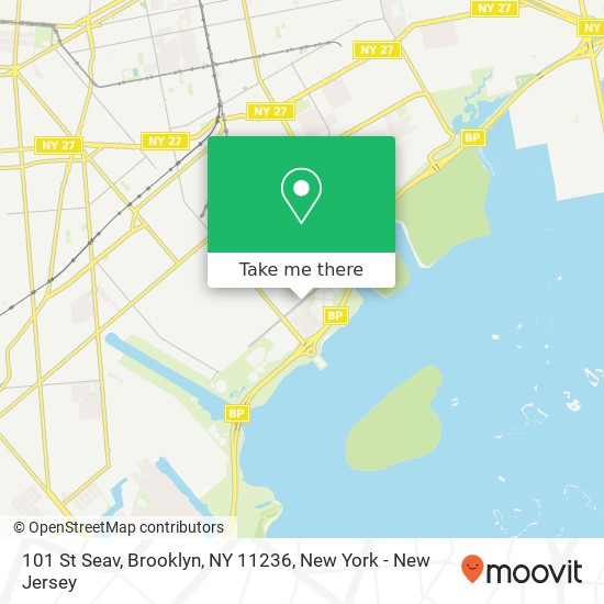 Mapa de 101 St Seav, Brooklyn, NY 11236