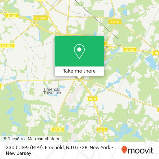 3300 US-9 (RT-9), Freehold, NJ 07728 map