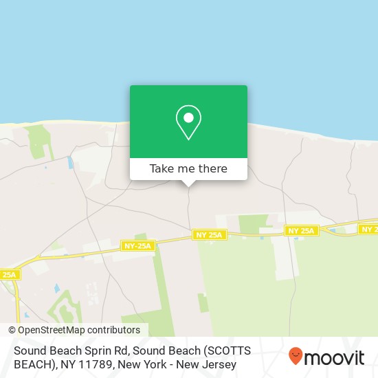 Mapa de Sound Beach Sprin Rd, Sound Beach (SCOTTS BEACH), NY 11789