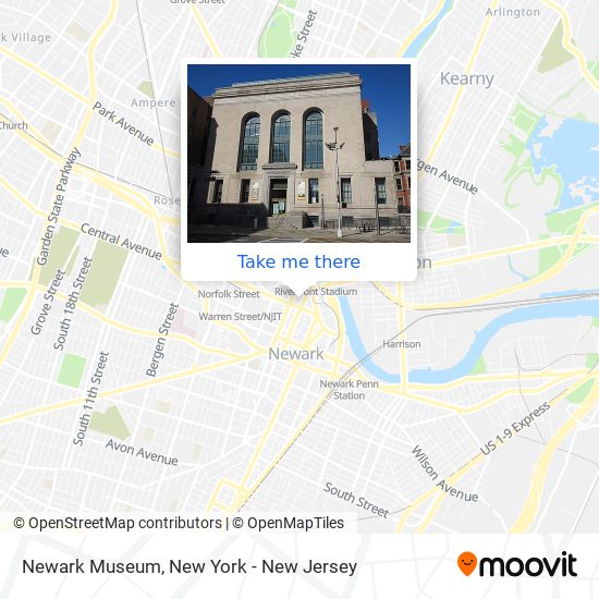 Newark Museum map