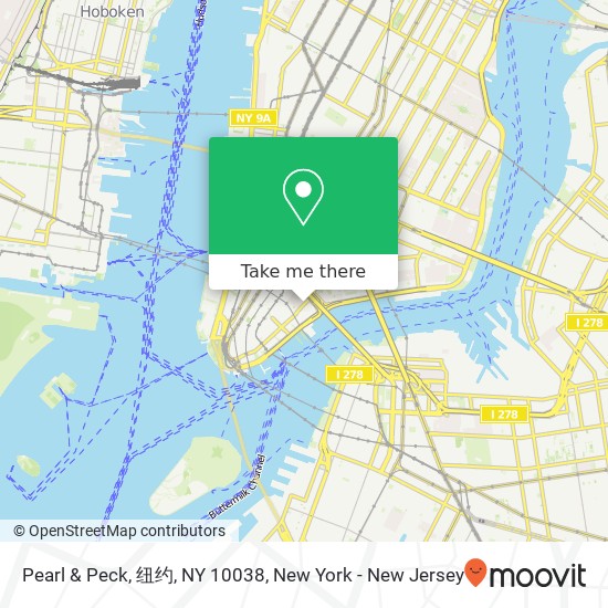 Pearl & Peck, 纽约, NY 10038 map