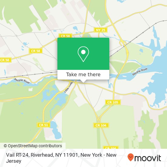 Mapa de Vail RT-24, Riverhead, NY 11901