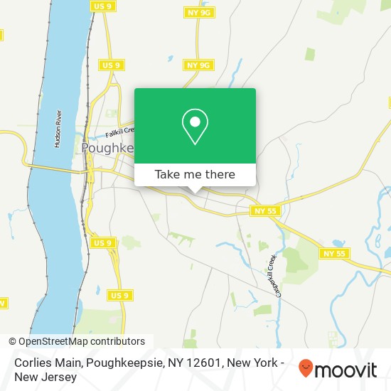Mapa de Corlies Main, Poughkeepsie, NY 12601