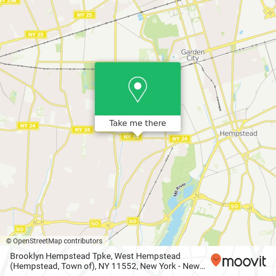 Brooklyn Hempstead Tpke, West Hempstead (Hempstead, Town of), NY 11552 map