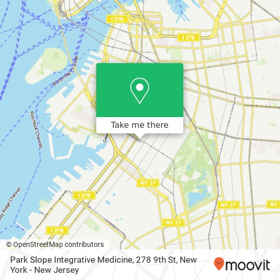 Park Slope Integrative Medicine, 278 9th St map