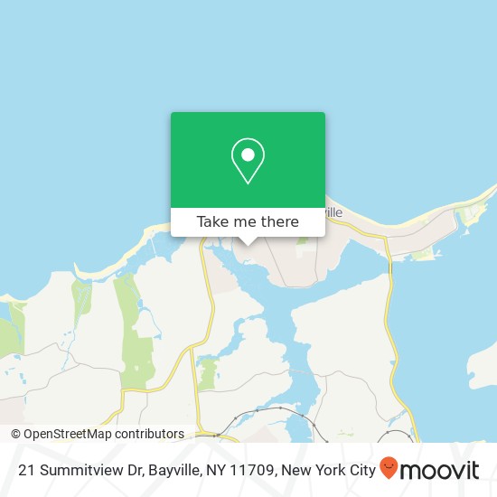Mapa de 21 Summitview Dr, Bayville, NY 11709