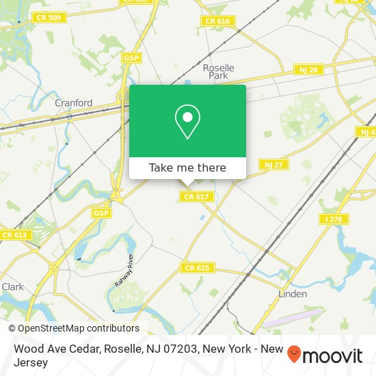 Wood Ave Cedar, Roselle, NJ 07203 map