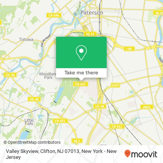 Valley Skyview, Clifton, NJ 07013 map