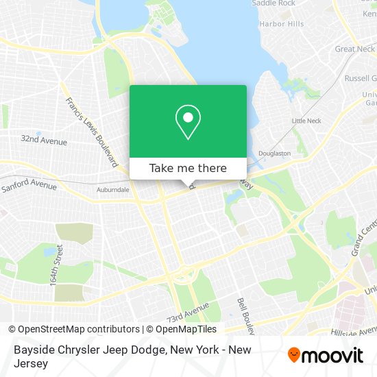 Bayside Chrysler Jeep Dodge map