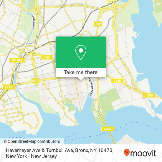 Havemeyer Ave & Turnbull Ave, Bronx, NY 10473 map