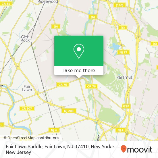 Fair Lawn Saddle, Fair Lawn, NJ 07410 map