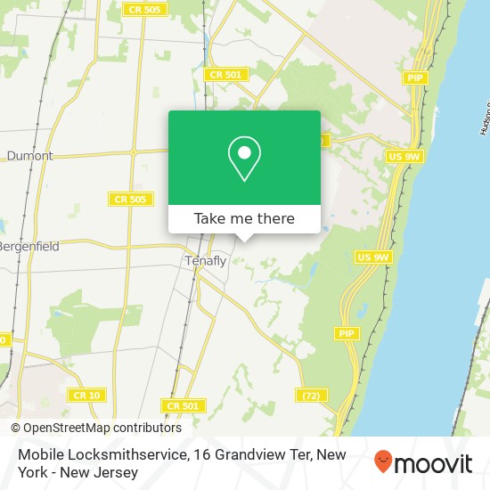 Mobile Locksmithservice, 16 Grandview Ter map