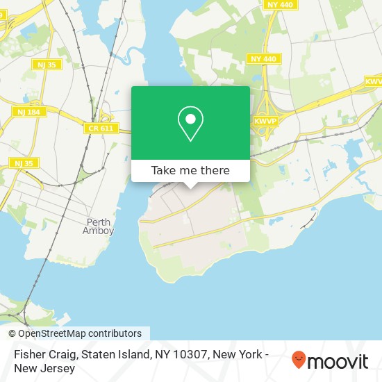Mapa de Fisher Craig, Staten Island, NY 10307