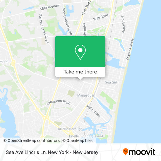 Sea Ave Lincris Ln map