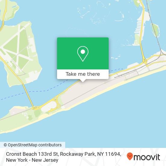 Mapa de Cronst Beach 133rd St, Rockaway Park, NY 11694