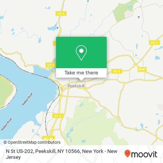 Mapa de N St US-202, Peekskill, NY 10566