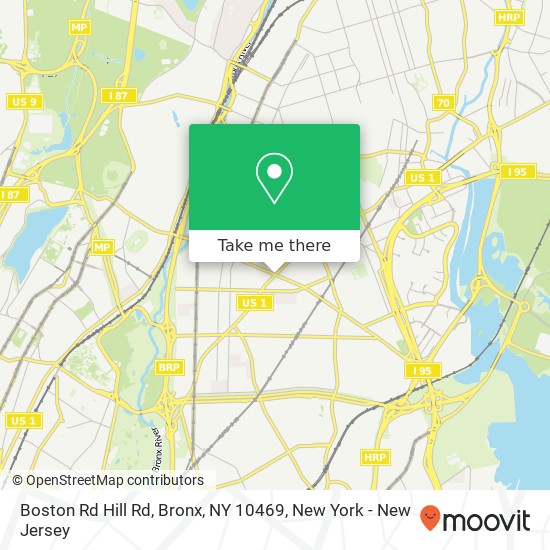 Boston Rd Hill Rd, Bronx, NY 10469 map