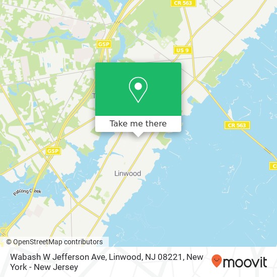 Wabash W Jefferson Ave, Linwood, NJ 08221 map