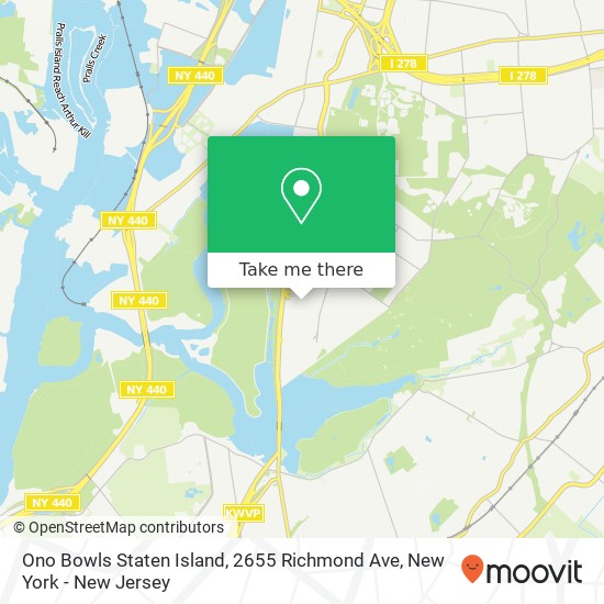 Mapa de Ono Bowls Staten Island, 2655 Richmond Ave