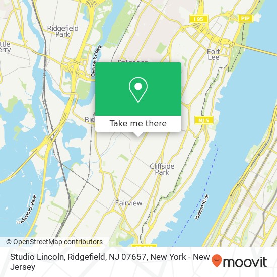 Mapa de Studio Lincoln, Ridgefield, NJ 07657