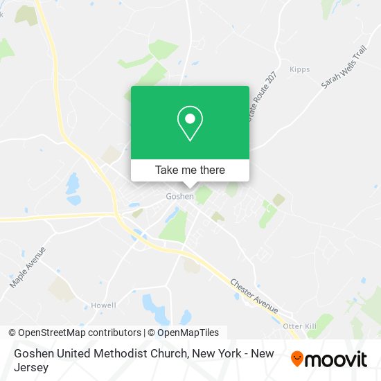 Goshen United Methodist Church map