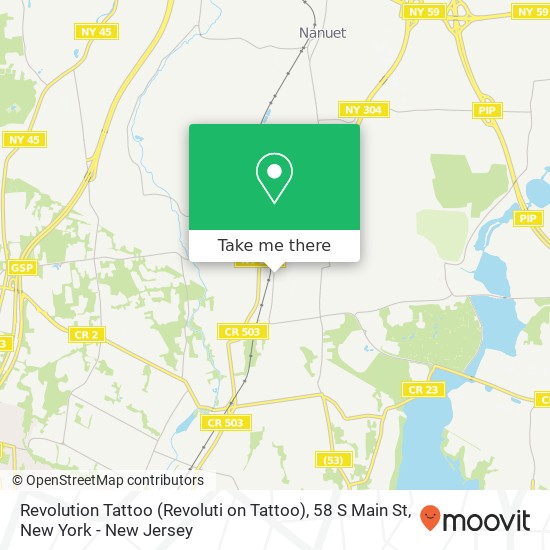Revolution Tattoo (Revoluti on Tattoo), 58 S Main St map