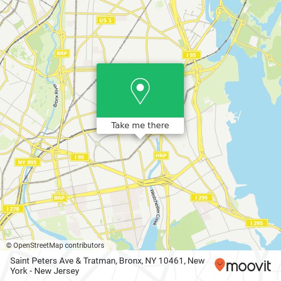 Mapa de Saint Peters Ave & Tratman, Bronx, NY 10461