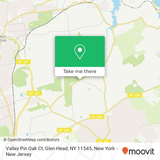 Mapa de Valley Pin Oak Ct, Glen Head, NY 11545