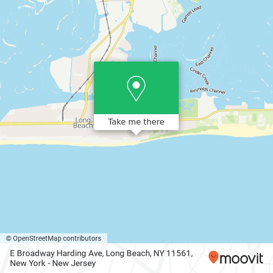 E Broadway Harding Ave, Long Beach, NY 11561 map