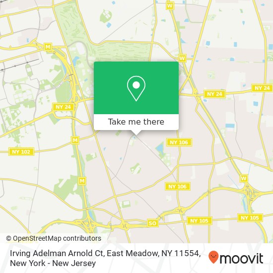 Irving Adelman Arnold Ct, East Meadow, NY 11554 map