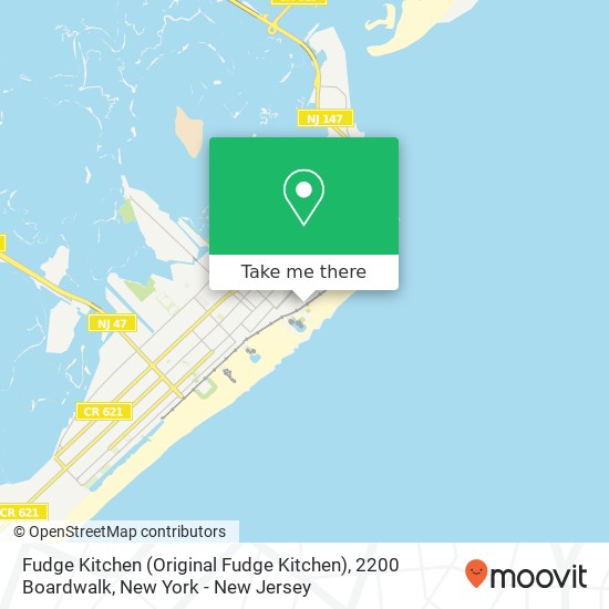 Fudge Kitchen (Original Fudge Kitchen), 2200 Boardwalk map